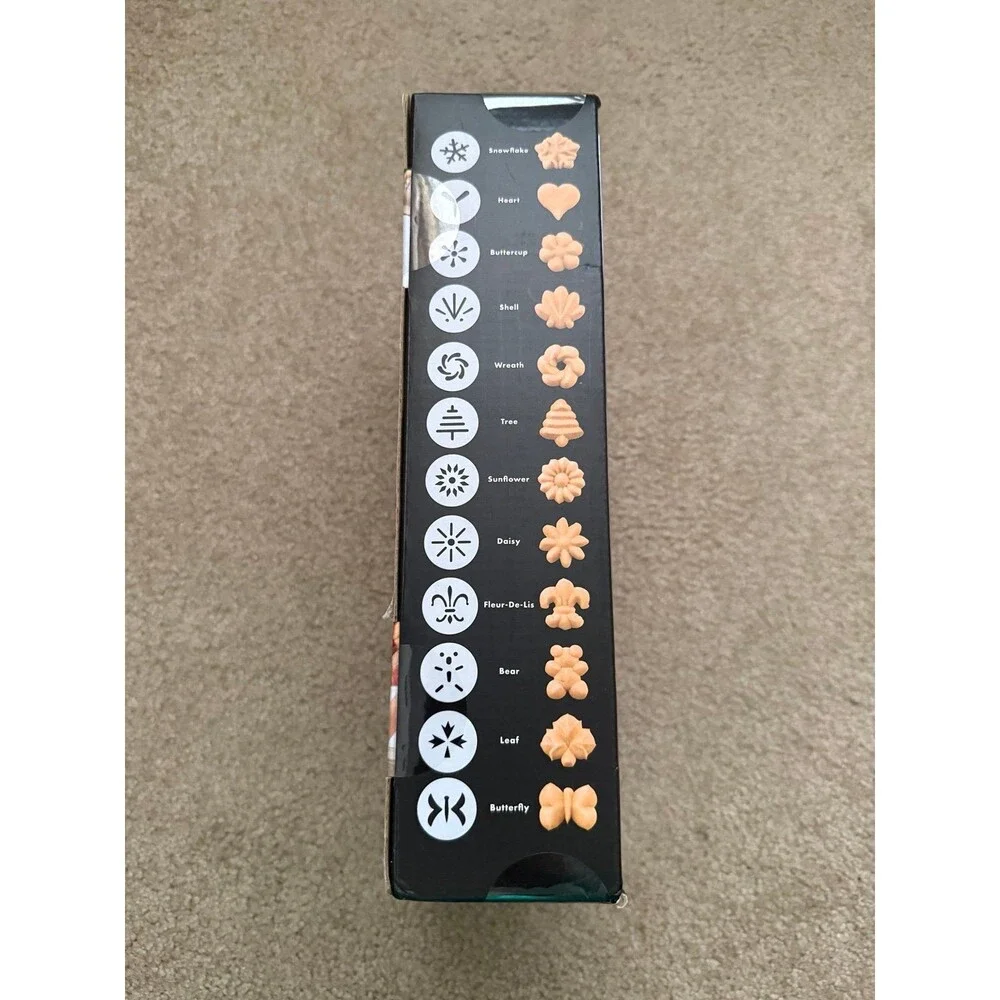 OXO Good Grips 14 Piece Cookie Press Set White & Black NEW Holiday Baking